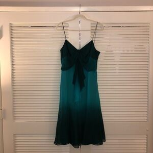 Elegant Teal Ombre Dress